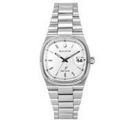 Bulova Esfera Plateada Cuarzo Vestido Correa Acero Inox. 96B444 Hombre