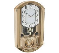 Bulova Golden Music Strike & Chime - Reloj de Pared, Color Dorado