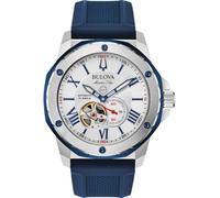 Bulova Reloj 98A225 Analógico Automático con Correa de Silicona para Hombre