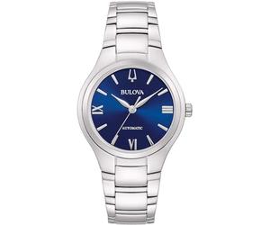 Bulova Lady Automatic Women's Watch, Blue 96L319, Steel Case and Bracelet