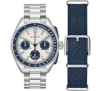 Bulova Lunar Pilot Uhr 98K112 Cronógrafo para hombres Con pulsera adicional