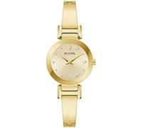 Bulova Marc Anthony - Reloj de Pulsera Moderno de Acero Inoxidable con Diamantes para Mujer, champán, Reloj de Cuarzo