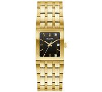 Bulova Marc Anthony - Reloj Moderno de Acero Inoxidable para Mujer, Esfera Negra, Estilo: 97P167