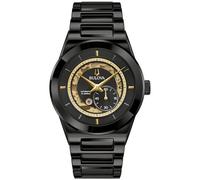 Bulova Modern Millenia - Reloj automático de cerámica de 3 manecillas para Hombre, Apertura Abierta, Cristal de Borde a Borde