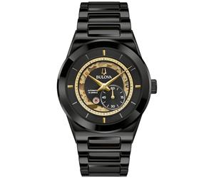 Bulova Modern Millenia - Reloj automático de cerámica de 3 manecillas para Hombre, Apertura Abierta, Cristal de Borde a Borde