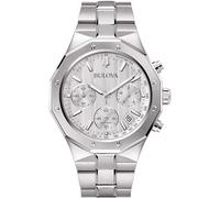 Bulova Octagon Cronograph Gray Men's Watch 96B408 316L Steel