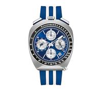 Bulova Racer Shelby Limited Edition 98B452 - Reloj Hombre Cronógrafo Alta Precisión 262kHz, 43mm, Esfera Azul, Caja de Acero, Correa Caucho, Cristal Zafiro