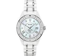 Bulova Reloj analógico automático para Mujer con Correa de Acero Inoxidable 96R215, Plata, 00, Moderno