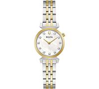 Bulova Reloj analógico automático para Mujer con Correa de Acero Inoxidable 98P202, Bicolor., Moderno