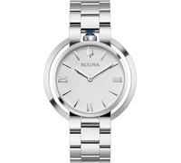 Bulova Reloj analógico para mujer 96L306 Cuarzo con correa de acero inoxidable plata