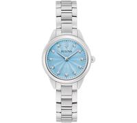 Bulova Reloj analógico de Cuarzo para Mujer con Correa de Acero Inoxidable 96P250