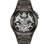 Bulova Reloj analógico para Hombre. de Automático con Correa en Acero Inoxidable 98A179