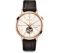 Bulova Reloj Analógico para Hombre de Automático con Correa en Cuero 97A136