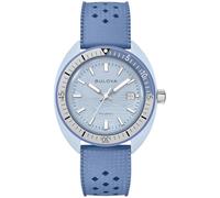 Bulova Reloj Analógico para Hombre de Cuarzo japonés Correa de Goma Perforada 98B461