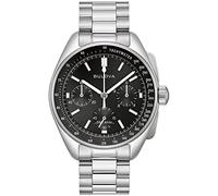 Bulova Reloj analógico de Cuarzo para Hombre con Correa de Acero Inoxidable 96K111, Negro, 96K111