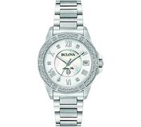 Bulova Reloj Analógico para Mujeres de Cuarzo con Correa en Acero Inoxidable 96R232