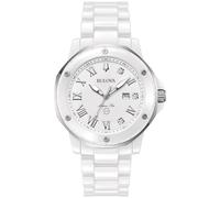 Bulova Reloj Analógico para Mujeres de Cuarzo con Correa en Cerámica 98P222