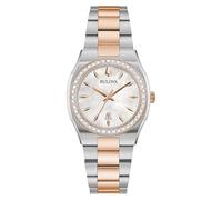Bulova Reloj Analógico para Mujer'S de Cuarzo con Correa en Acero Inoxidable 98R283