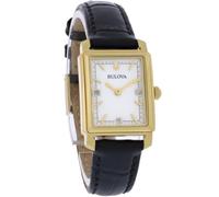 Bulova Reloj Analógico para Mujer'S de Cuarzo con Correa en Cuero 97P166