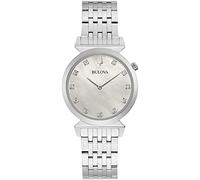 Bulova Reloj Analógico para Unisexo de Cuarzo con Correa en Acero Inoxidable 96P216
