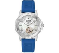 Bulova Reloj Automático 96L324, Plata, Correa
