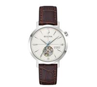 Bulova Reloj de hombre 96A318 Colección Aerojet Automatico 38 mm acero piel marrón, marrón, Clásico