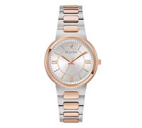 Bulova Reloj de mujer Classic Lady 32 mm 98L327, plateado, Pulsera