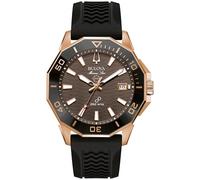 Bulova Reloj Analógico para para Hombre de Cuarzo con Correa en Caucho 98B421