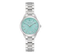 Bulova Reloj mujer 96P253 Sutton Lady Petite acero turquesa diamantes, azul turquesa