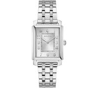 Bulova Sutton Lady 96L349 - Reloj Mujer Analógico 25x37mm, Movimiento Cuarzo GL22, Caja y Brazalete de Acero Inoxidable, Esfera Plateada