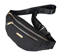 Bum bolso bumbags para damas rango para mujeres que corren cintura bolso de nylon rank paquete femenino femenino moda móvil bolso de pecho de teléfono móvil paquete de cintura antiespámina negra