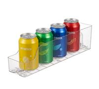 BuMart - Dispensador de Latas para Nevera Automático - Organizador Latas Frigorífico Autopropulsado y Ajustable
