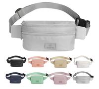 Bumbags - Riñonera de moda para mujer con cinturón ajustable para deportes, senderismo, niñas y mujeres, gris, Riñonera de moda