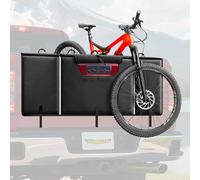 Bumbee - Almohadilla de bicicleta para portón trasero para 5 bicicletas de montaña, con ventana trasera de cámara, tiras reflectantes y 2 bolsillos para herramientas