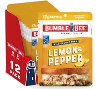 Bumble Bee Lemon & Pepper Seasoned Tuna, 2.5 Ounce Pouch 12 Count