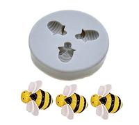 Bumble Bee Molde de silicona de abeja Abejas de panal Moldes de chocolate de silicona Abejas Molde de silicona Abeja Fondant Molde de silicona Colmena de silicona Molde de caramelo de abeja (Abeja)