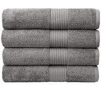 Bumble Towels Algodón Toalla De Baño 4 Paquete Gris