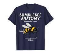 Bumblebee Anatomy Funny Honeybee Anatomy Broma Apicultor Camiseta