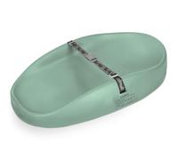 Bumbo Changing Pad - Cambiador Bebé Portátil - Acolchado, Impermeable y Antivuelco - Cómodo y Seguro con Cinturón de Seguridad - Fácil de Limpiar - Colchoneta para Cambiar Pañales - Color Verde