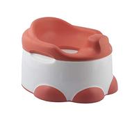 Bumbo Step N' Potty - Orinal Bebé 3 en 1: Orinal, Reductor WC Niños y Taburete Infantil - Diseño Ergonómico, Antideslizante y Portátil - Adaptador WC y Alzador - Desde 18 Meses - Color Coral