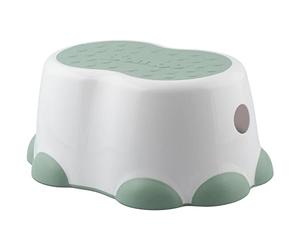 Bumbo Step Stool - Taburete Baño Niños - Alzador Portátil, Ligero y Resistente - Escalón Infantil Antideslizante - De 18 Meses a 3 años - Color Verde