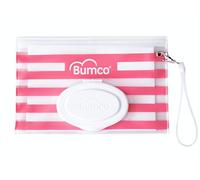 Bumco - Dispensador de toallitas húmedas para pañales, bolsa reutilizable recargable, organizador para viajes, bolsa de transporte, regalo único para niña/niño, color rosa