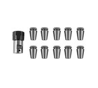 Bumdenuu 10 Unids Er16 Spring Collet Motor Eje 8 Mm Extensión Varilla Tenedor Torno de Fresado de Máquina de Grabado