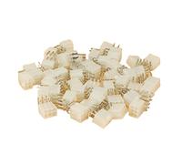 Bumdenuu 100 unidades 4.2 MM 6 Cabecera Macho para Tarjeta Gráfica PCIe PCIe Conector de alimentación Ángulo recto a través del agujero Tarjeta de vídeo