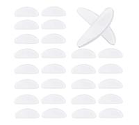 Bumdenuu 18 Pares Anteojos Almohadillas para la Nariz Gafas Almohadillas de Nariz Antideslizante de Silicona Adhesivo para Gafas Gafas de (Transparente, 1.5Mm)