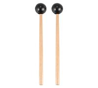 Bumdenuu 2 Piezas de Cabeza de Goma Suave Palos de Manejar de Campana Mazos para Glockenspiel XilóFono Campana Piezas de Instrumentos Musicales Negro