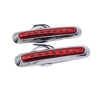 Bumdenuu 2 unids 9 luces de posición laterales un LED para luz trasera para coche camión remolque luces traseras aparcamiento rojo