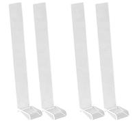 Bumdenuu 4 unidades Acrílico Clips de Música Titulares de Partituras Clips de Viento para Atril de Música Soporte de Página de Música Clips de Libro de M