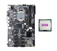 Bumdenuu B75 12 PCIE ETH Placa base minera + G550 CPU LGA1155 MSATA USB3.0 SATA3.0 Soporte DDR3 RAM B75 BTC Minero Placa base