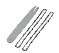 Bumdenuu - Barra de guía de sierra de cadena de 14 pulgadas con cadenas de 2 piezas para 017 MS170 MS171 MS170 / MS180 / MS230 / MS250 todo tipo de acero